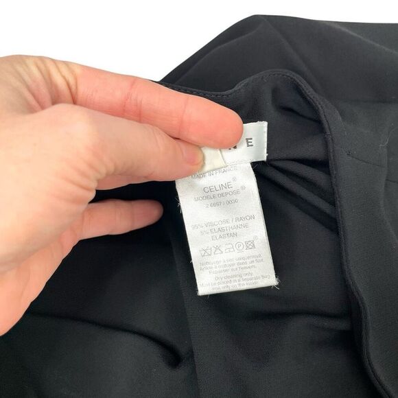 Celine little‎ black sheath midi dress Size EU 40 black designer - Picture 9 of 9